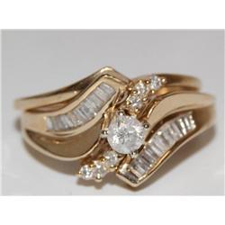 14K Gold & Diamond  Wedding Set