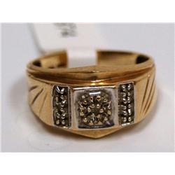 Diamonds Cluster Hand Made Men's Ring