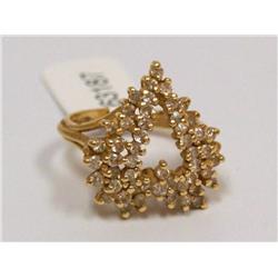 Diamonds Heart Shape Cocktail Ladies Ring