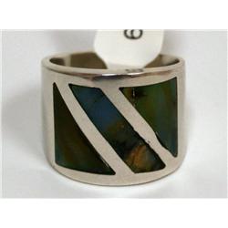 Sterling Silver Ring with Abalone