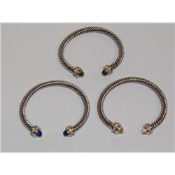 Sterling Silver Wire Rope Bangles (Times the Money