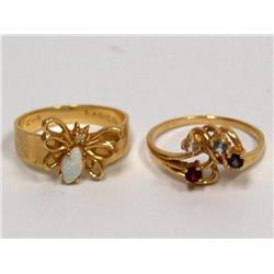 AAA Australian Fire Opal Ring & Multicolor Ladies