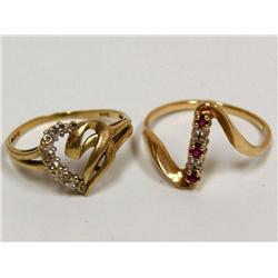AAA Burmese Ruby Ring & Diamonds Heart Design Ring