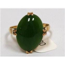 AAA Green Imperial Jade Vintage Ladies Ring