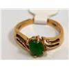 Image 1 : AAA Deep Green Jade Vintage Ladies Ring