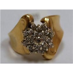 1.00Ctw Diamonds Cocktail Hand Made Ladies Ring