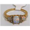 Image 1 : AAA Australian Fire Opal & Diamonds Ladies Ring