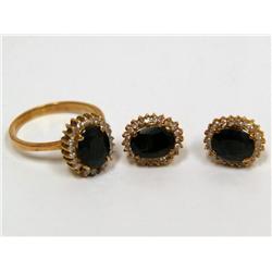 AAA Cashmere Sapphire & Diamonds Vintage Ladies Ri