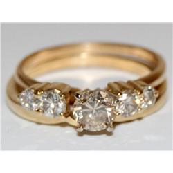 14K Gold & Diamonds Wedding Set