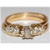 Image 1 : 14K Gold & Diamonds Wedding Set