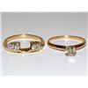 Image 2 : 14K Gold & Diamonds Wedding Set