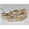 Image 1 : 14K Gold & Diamonds Cluster Ladies Ring