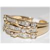 Image 2 : 14K Gold & Diamonds Cluster Ladies Ring