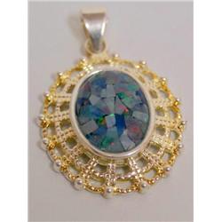 Mosaic Opal Pendant
