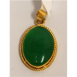 22Kt AAA Imperial Jade Hand Made Pendant