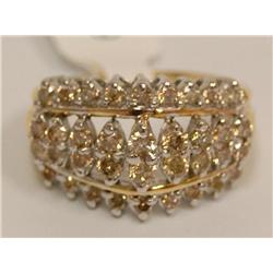 10K gold Ring With 2.5ctw Diamonds