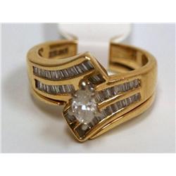 1.50Ctw Diamonds Marquise & Baguettes Ladies Ring