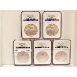American Silver Eagles Early Release MS69