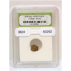 Biblical Widows Mite Coin C.50 BC - 50 AD