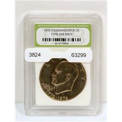 1976-D MS70 Eisenhower Dollar