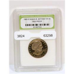 $1 1980-S Susan B Anthony Gem Proof