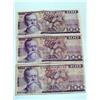Image 1 : 3 Old Mexican 100 Pesos Notes Excellant Condition