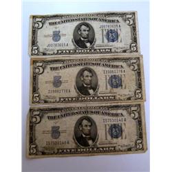 1934-A  $5 US Silver Certificates Times the Money)