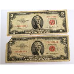 1953 $2 Red Seal Notes (Times the Money)