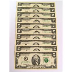 2003 $2 uncirc Notes Sequel #'s (Times the Money)