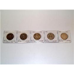 Canadian Silver Half Dollars MS (Times the Money)