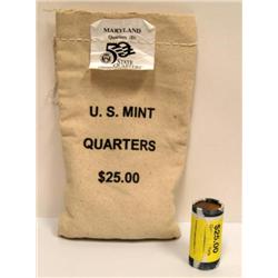 Golden Dollars & US Mint Sealed Quarter Bag