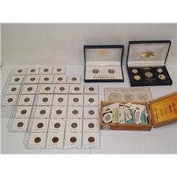 Interesting Old Time Group of Coins