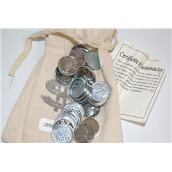 25 Uncirculated 1943 Steel Pennies W/Mintage Bag