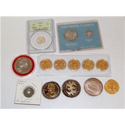 Five Coin Set Including Proof Virgin Islands Dolla