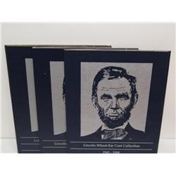 Three Lincoln Penny Books From 1909