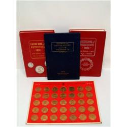 3 Vintage Coin Books W/Presidential