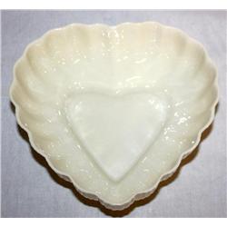 Belleek Heart Shaped Bowl