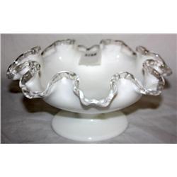 White Fenton Bowl