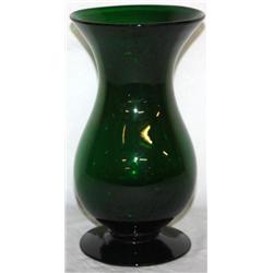 Large Blown Green Vase 12" Tall
