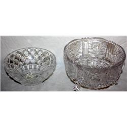Lot of 2 Crystal Bowls--- 1 is Lenox