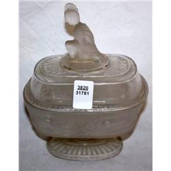 Vintage Gillander Westward Ho Covered Compote