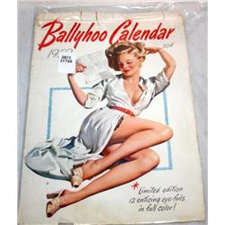Vintage 1952 Ballyhoo Pinup Calendar