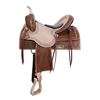 Image 1 : Double T Amber Gold Barrel Saddle - 15"