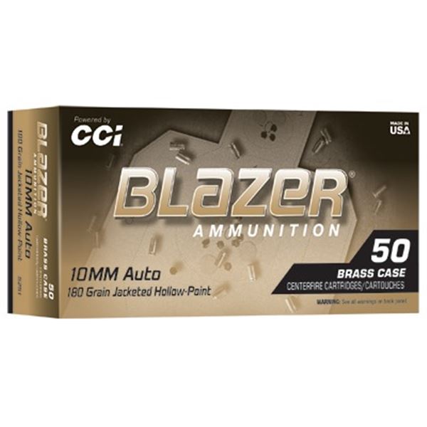 BLAZER BRASS 10MM 180GR JHP - 150 Rounds