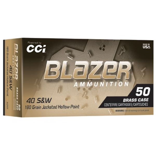 BLAZER BRASS 40S&W 180GR JHP - 250 Rounds