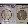 Image 1 : 1956-D And 57-D Silver Washington Quarters