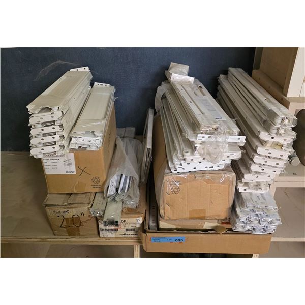 Group - Blum & Accuride drawer slides - Various depths & lengths