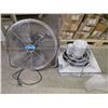 Image 1 : 2 Pc - High velocity floor fan & explosion proof wall fan