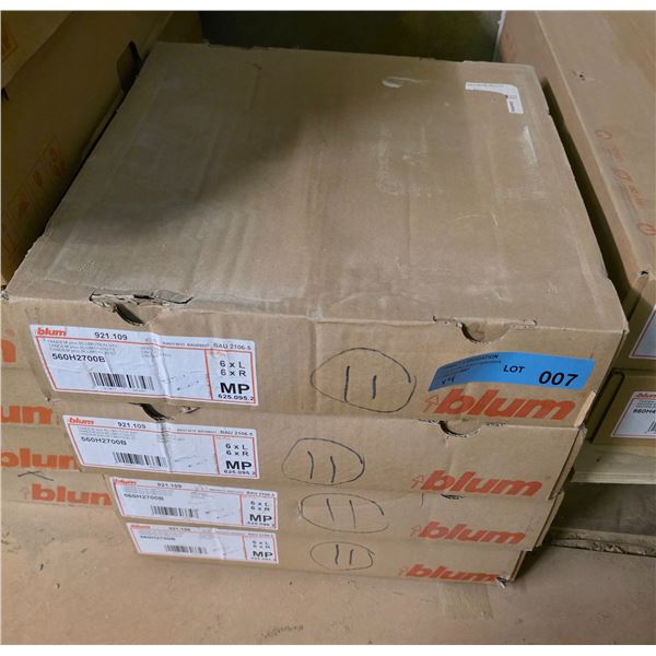 4 PC - Blum "Blu-Motion" soft close undermount drawer slides - 11" - x41 Pair - Wholesale Value:  $1