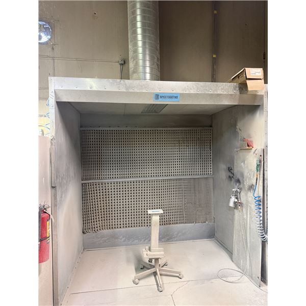 Bleeker Galvanized Spray/Finishing Booth w/ extra lights & filters - 100x58x94" (Workable space) - C